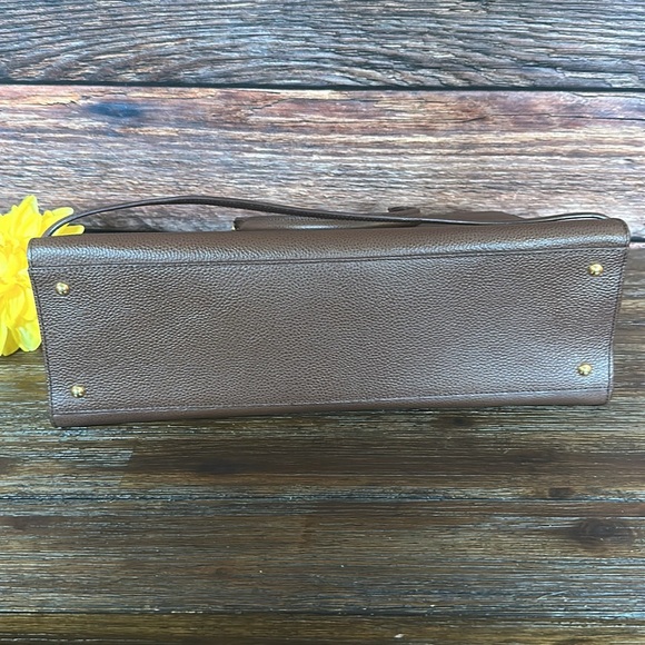 Lauren Ralph Lauren Carrington Brigitte Tote in Chocolate Brown! In Great Cond.. - Picture 6 of 11